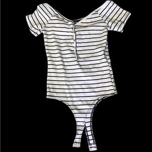 Striped Acubi bodysuit Size M